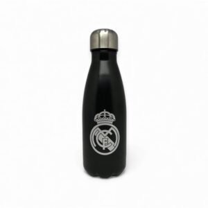 REAL MADRID BOTELLA ACERO 550 ML NEGRA