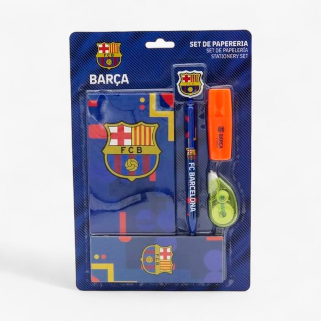 FC BARCELONA SET PAPELERIA CON BLOCK DE NOTAS