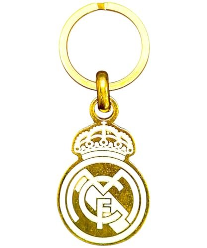 LLAVERO REAL MADRID DORADO/BLANCO