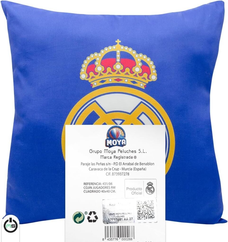 REAL MADRID COJIN 40*40 JUGADORES - Imagen 2